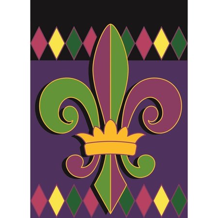 MAGNOLIA GARDEN FLAGS 13 x 18 in Regal Fleur De Lis Polyester Garden Flag M010045